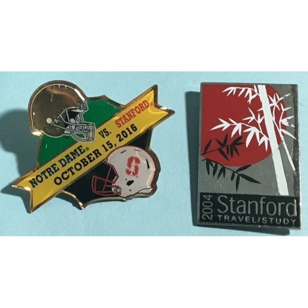 Stanford  2004 Stanford  Travel Study Orient pin & 2016 Game Day vs Notre Dame